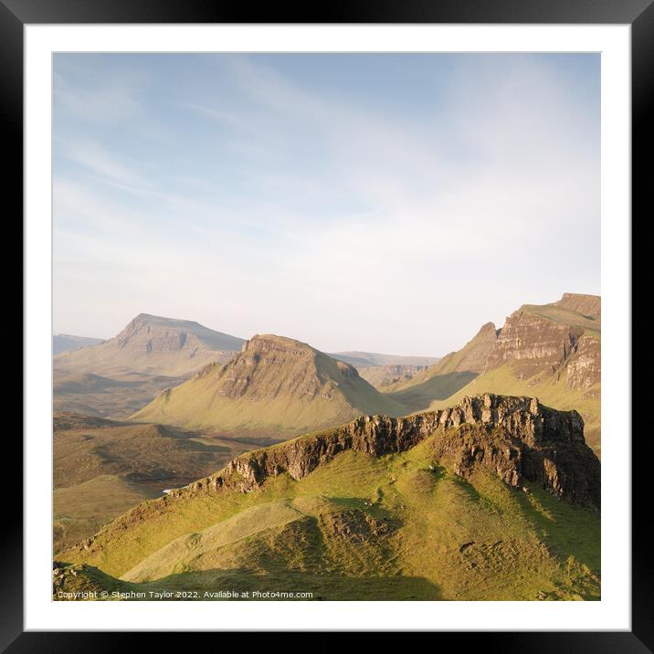 The Quiraing Framed Mounted Print by Stephen Taylor