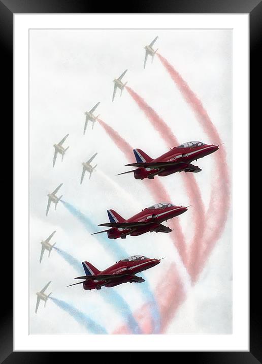 Red Arrows Framed Mounted Print by Sam Smith