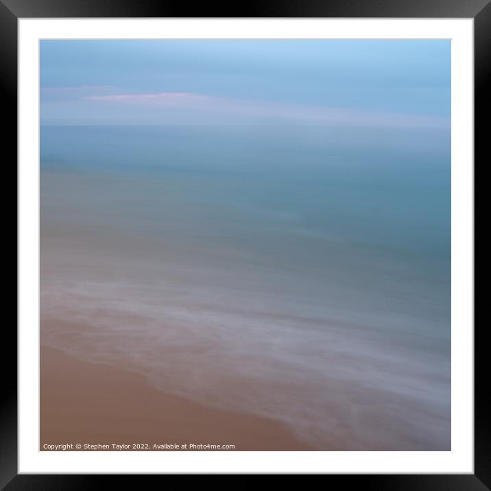 Coastal Impressions Framed Mounted Print by Stephen Taylor