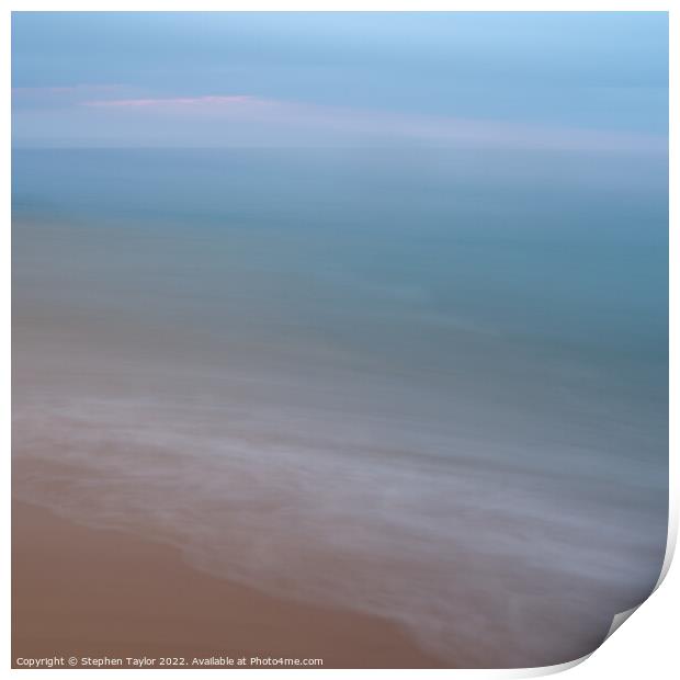 Coastal Impressions Print by Stephen Taylor