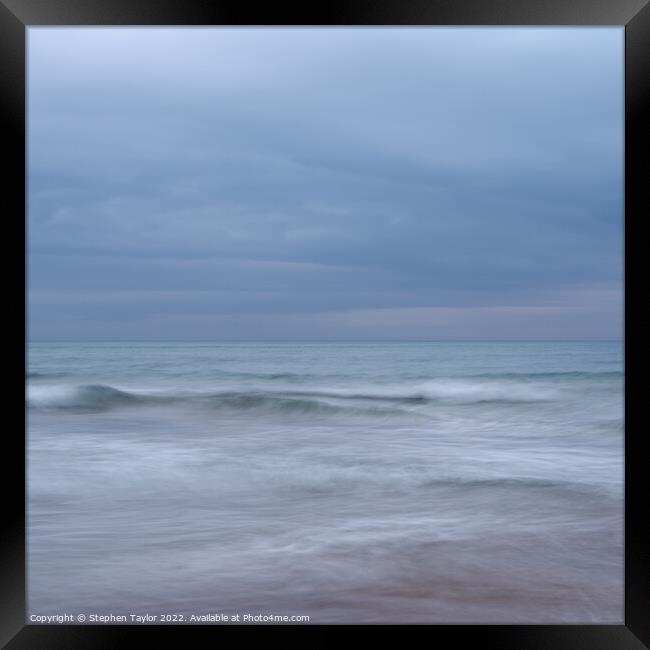 The Sea Framed Print by Stephen Taylor