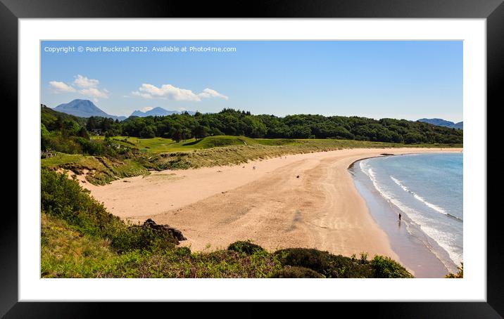 Big Sand Beach Gairloch Scotland Framed Mounted Print by Pearl Bucknall