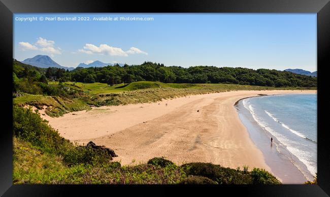 Big Sand Beach Gairloch Scotland Framed Print by Pearl Bucknall