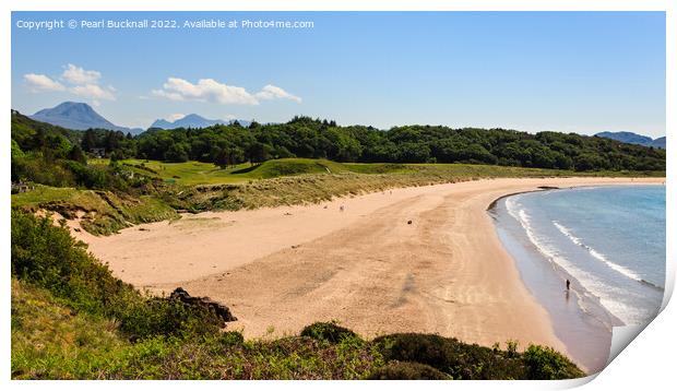 Big Sand Beach Gairloch Scotland Print by Pearl Bucknall