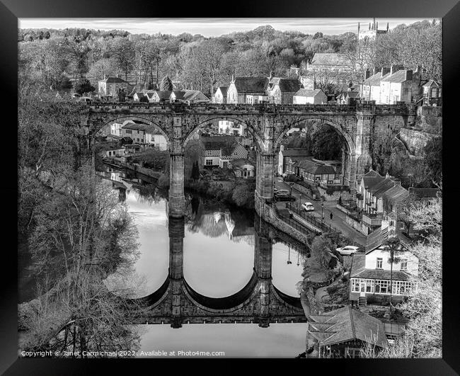 Knaresborough Viaduct Framed Print by Janet Carmichael