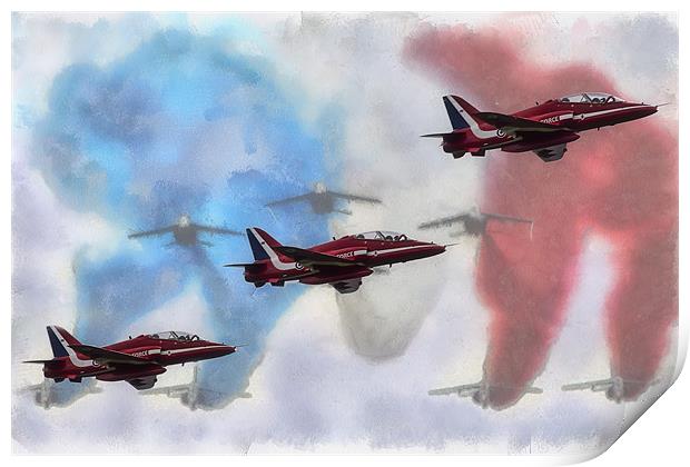The Red Arrows Print by Sam Smith
