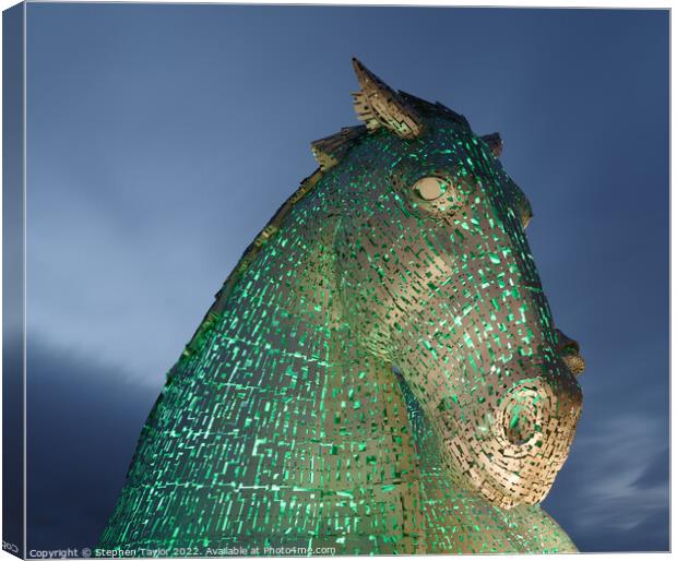 The Kelpies Canvas Print by Stephen Taylor