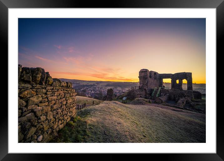 Kendal Castle Framed Mounted Print by Jonny Gios