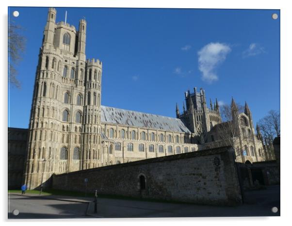 Ely Cathedral Acrylic by Simon Hill