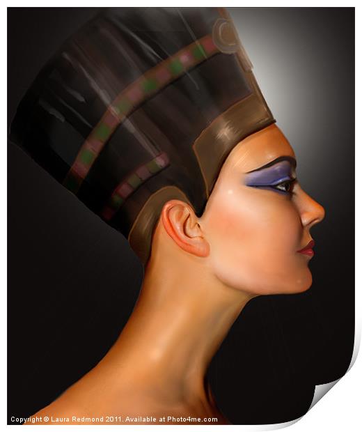 Nefertiti Queen of Egypt Print by Laura Dawnsky