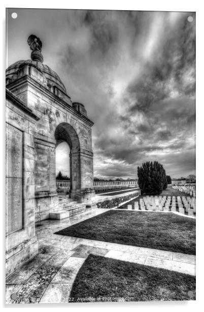 Tyne Cot Military Cemetery     Acrylic by David Pyatt