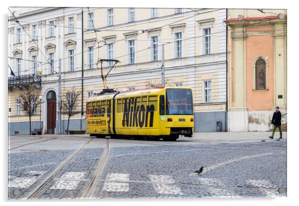 Nikon advertising on a tram Acrylic by Jason Wells