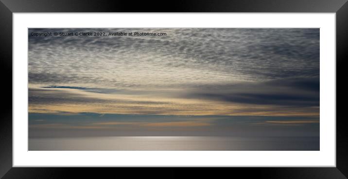 Winter skies Framed Mounted Print by Stuart C Clarke