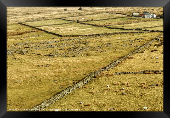 Rolling Hills of Dartmoor Framed Print by Roger Mechan