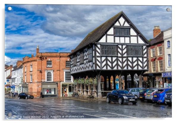Ledbury's Historic Market House Acrylic by Roger Mechan