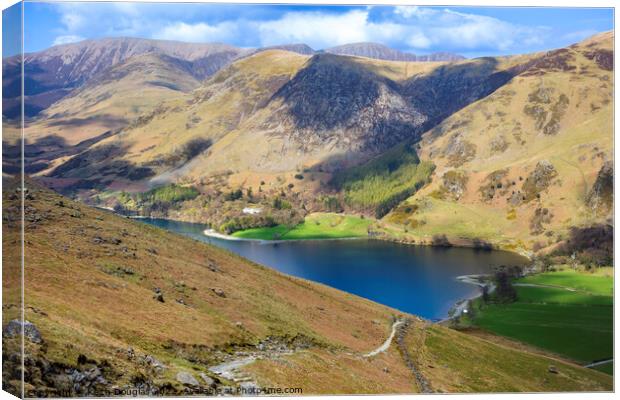 The path down to Buttermere Canvas Print by Keith Douglas