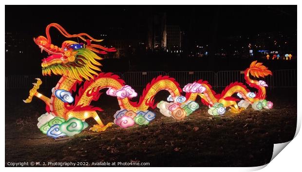 The Chinese Dragon is a powerful symbol in Chinese Print by M. J. Photography