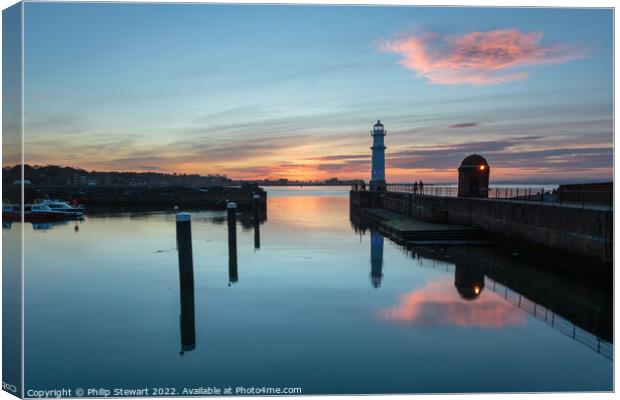 Newhaven Harbour Canvas Print by Philip Stewart