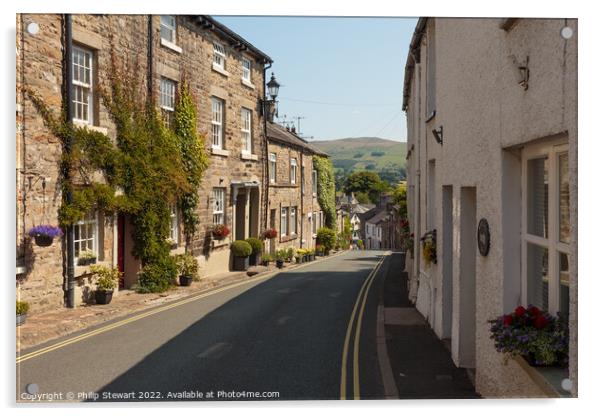 Kirkby Lonsdale Acrylic by Philip Stewart