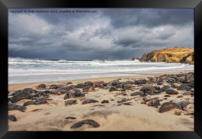 Scottish Highland Beach Framed Print by Andy Anderson