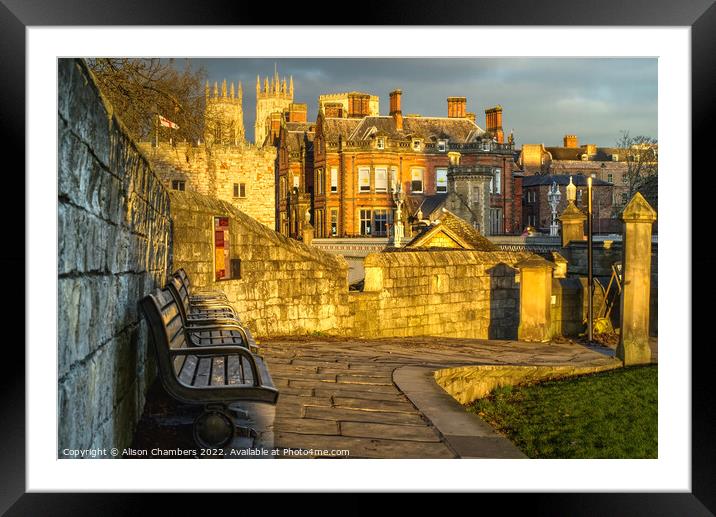 A Sunny Evening In York Framed Mounted Print by Alison Chambers