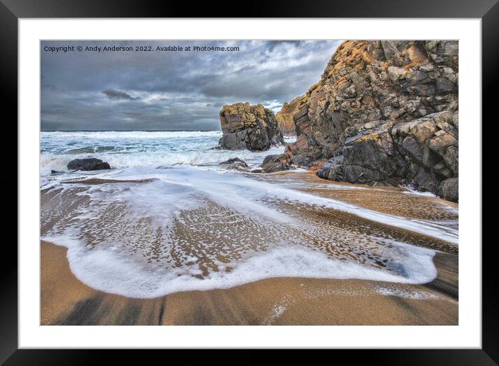 Scottish Hebrides Beach Framed Mounted Print by Andy Anderson