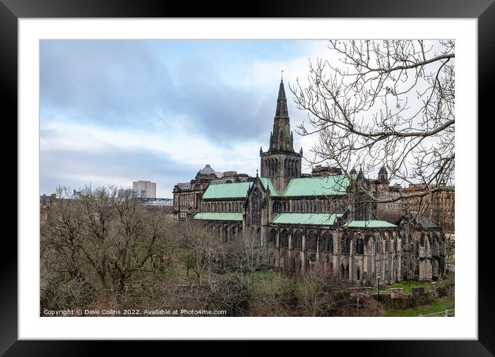 Glasgow Cathedral from the necropolis, Glasgow, Scotland Framed Mounted Print by Dave Collins