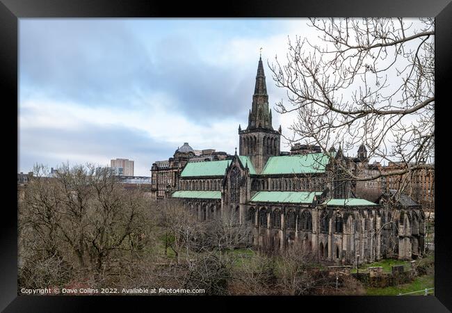 Glasgow Cathedral from the necropolis, Glasgow, Scotland Framed Print by Dave Collins