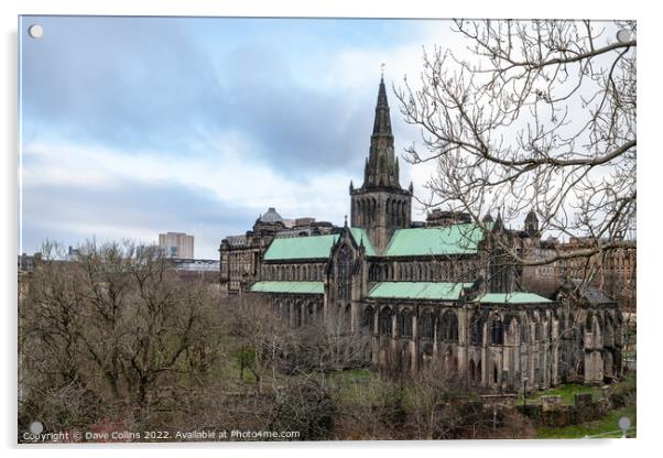 Glasgow Cathedral from the necropolis, Glasgow, Scotland Acrylic by Dave Collins