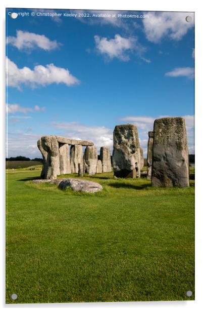 Stonehenge ancient standing stones Acrylic by Christopher Keeley