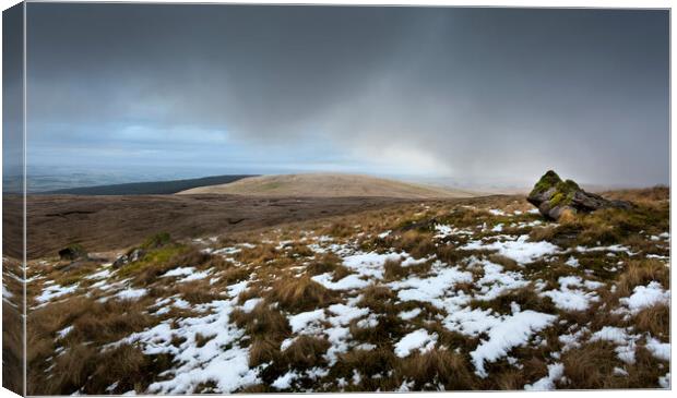 Winter on the Brecon Beacons Canvas Print by Leighton Collins