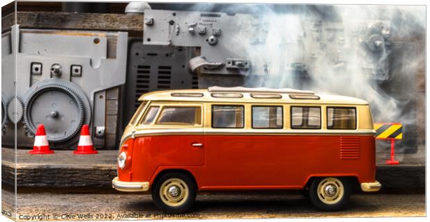 VW Transporter Canvas Print by Clive Wells