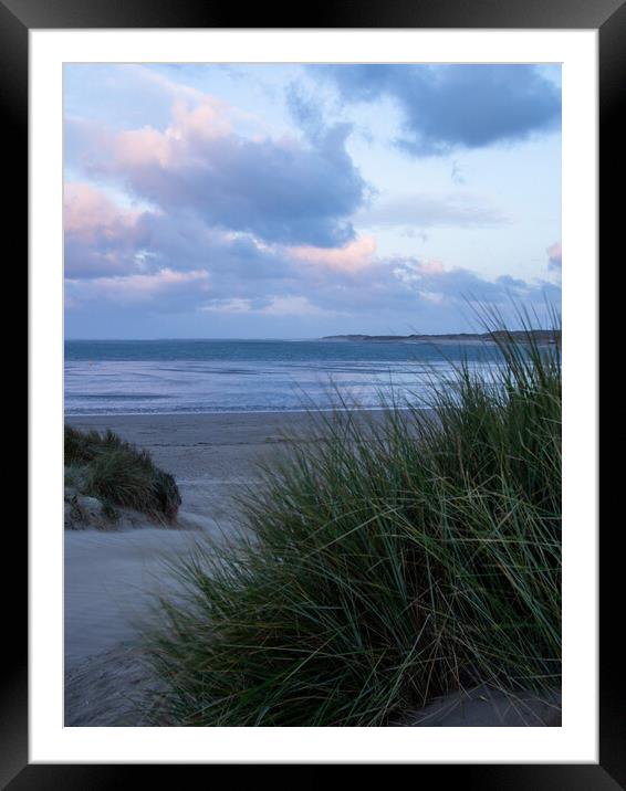 Instow sand dunes at sunrise Framed Mounted Print by Tony Twyman