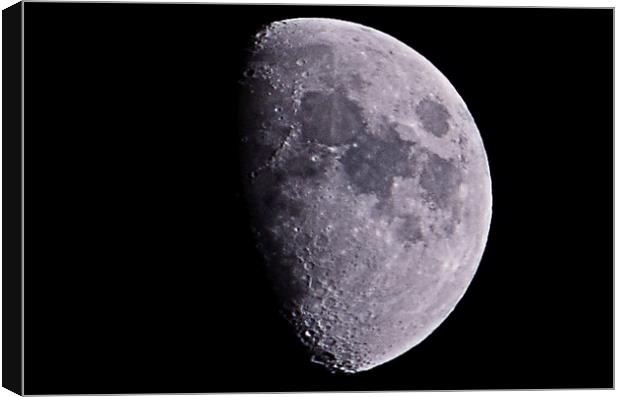 Gibbous moon Canvas Print by Allan Durward Photography