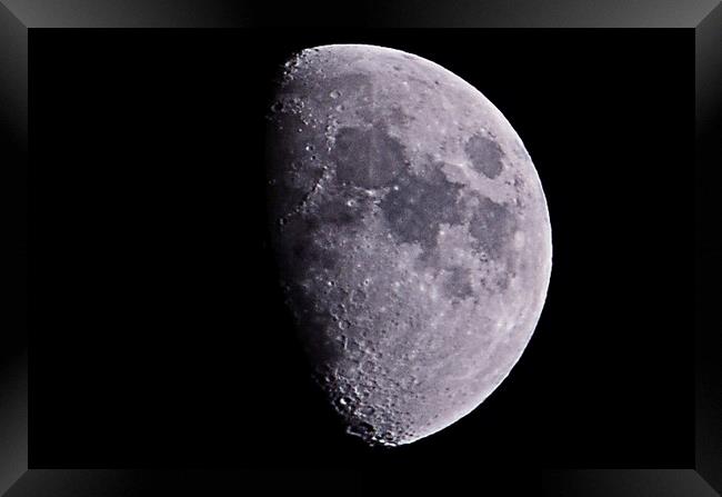 Gibbous moon Framed Print by Allan Durward Photography