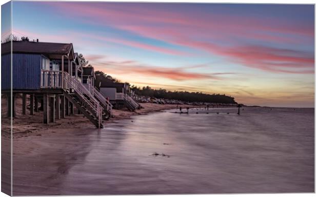 Sunset and high tide - Wells-next-the-Sea Canvas Print by Gary Pearson
