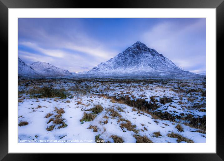 Buachaille Stob Dearg Framed Mounted Print by Angie Morton