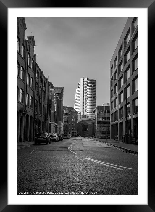 Empty Streets of Leeds Framed Mounted Print by Richard Perks