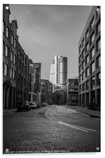 Empty Streets of Leeds Acrylic by Richard Perks