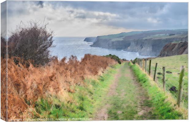 Cleveland Way North Yorkshire Coastline Art Print Canvas Print by Travel and Pixels 