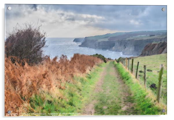 Cleveland Way North Yorkshire Coastline Art Print Acrylic by Travel and Pixels 
