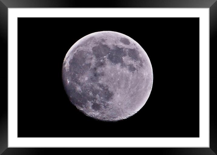 A full moon Framed Mounted Print by Allan Durward Photography