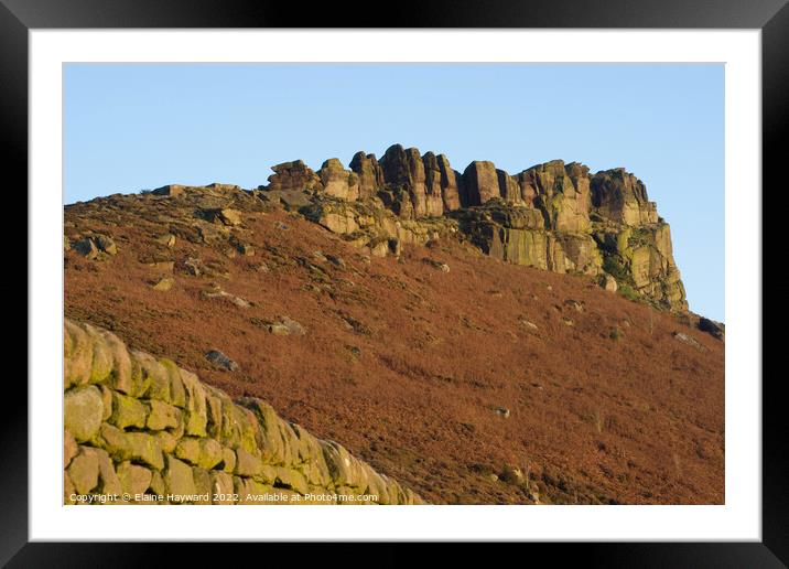 Hen Cloud in the Roaches Framed Mounted Print by Elaine Hayward