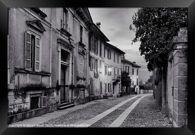 Via Giuseppe Fava, Orta San Giulio, Italy Framed Print by Stuart Wyatt