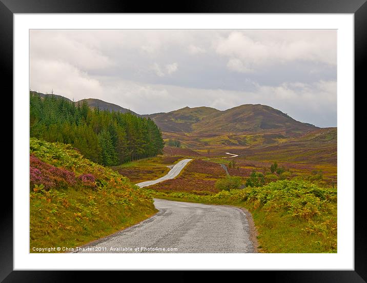 Long and Winding Road Framed Mounted Print by Chris Thaxter