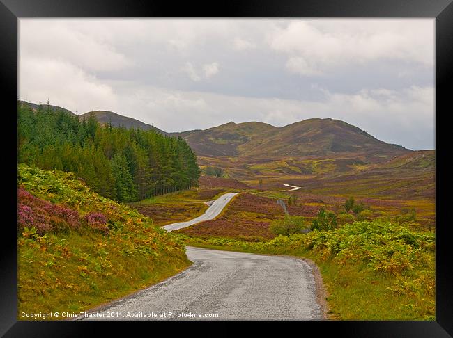 Long and Winding Road Framed Print by Chris Thaxter