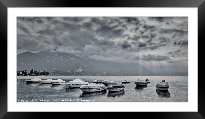 Lake Annecy, France Framed Mounted Print by Stuart Wyatt