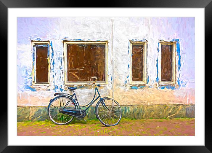 After the bike ride Framed Mounted Print by Susan Leonard
