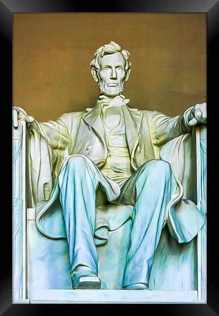 Abraham Lincoln Framed Print by Susan Leonard