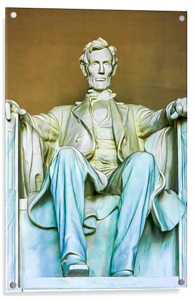Abraham Lincoln Acrylic by Susan Leonard